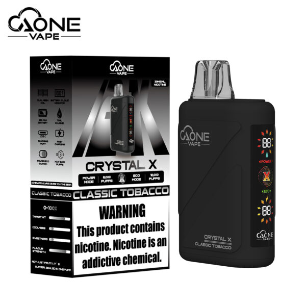 AONE Crystal X 水晶 2 代｜12000 口大容量一次性電子煙 內部升級版